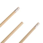 Lapiz Grafito Negro Con Goma - Imagen 6