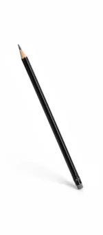 Lapiz Grafito Negro Con Goma - Imagen 3